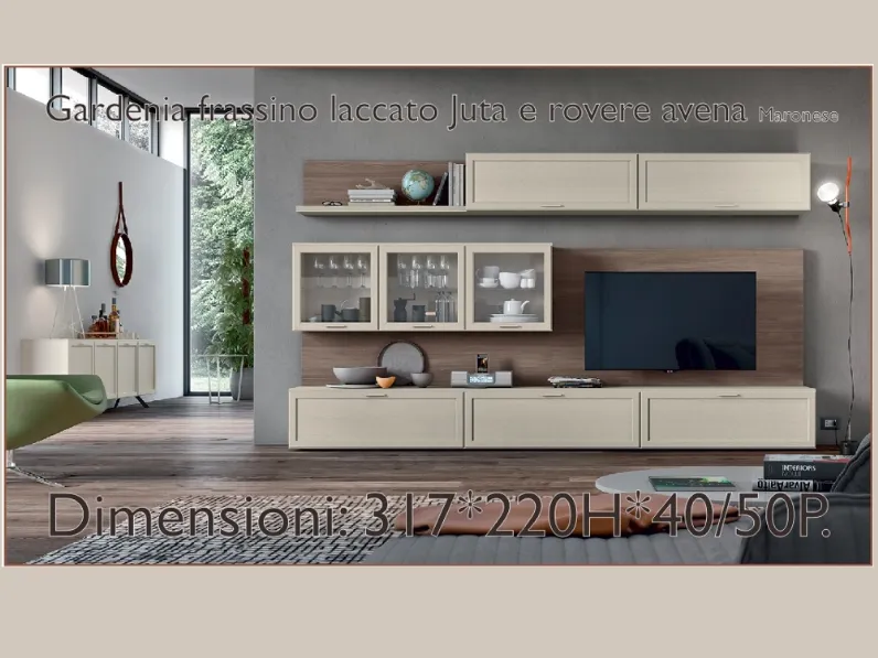 Composizione per la zona giorno modello Gardenia di Maronese acf a prezzo Outlet