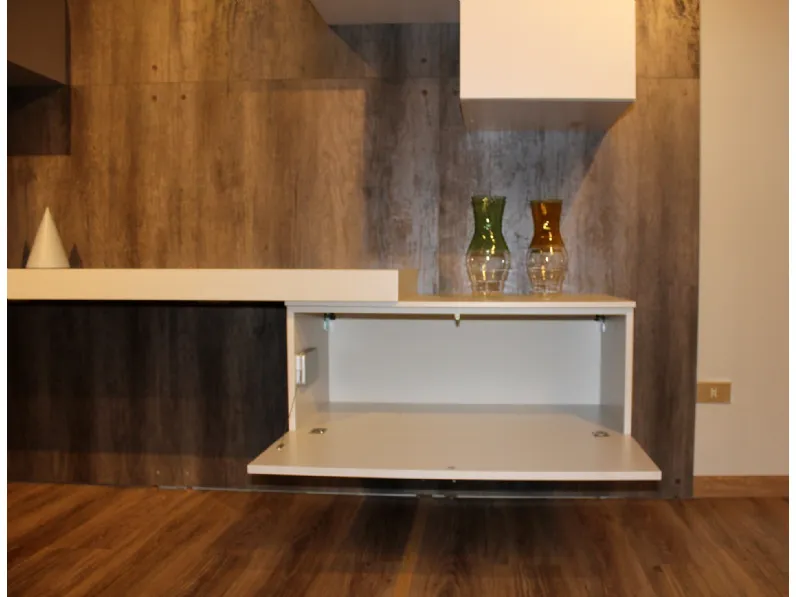 Composizione per il living modello Home office di Colombini casa a prezzo scontato
