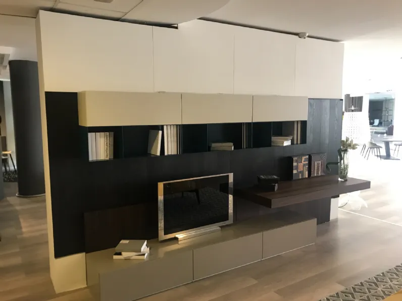 Parete attrezzata in laccato opaco stile moderno Sintesi Poliform