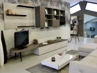 Parete attrezzata in laminato materico stile moderno Parete attrezzata imab group Imab group