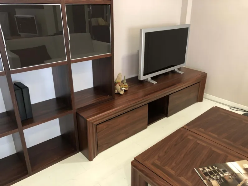 Parete attrezzata in stile design Colombo in legno Offerta Outlet