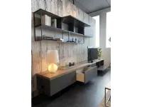 Parete attrezzata in stile design Novamobili in laccato opaco Offerta Outlet