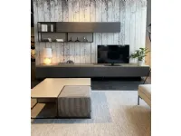 Parete attrezzata in stile design Novamobili in laccato opaco Offerta Outlet