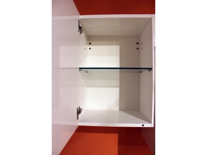 Parete attrezzata in stile moderno Colombini in laminato materico Offerta Outlet