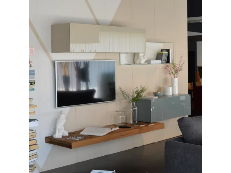 Parete attrezzata in stile design 36e8 di Lago a prezzo scontato 