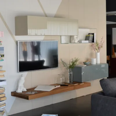Parete attrezzata in stile design 36e8 di Lago a prezzo scontato 