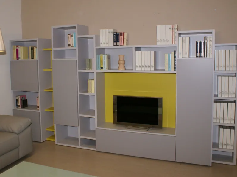 Soggiorno completo Lounge di Armobil in laccato opaco a prezzo Outlet