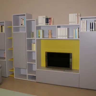 Soggiorno completo Lounge di Armobil in laccato opaco a prezzo Outlet