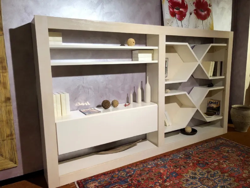 Soggiorno completo Maestrale di Marchetti in legno a prezzo Outlet