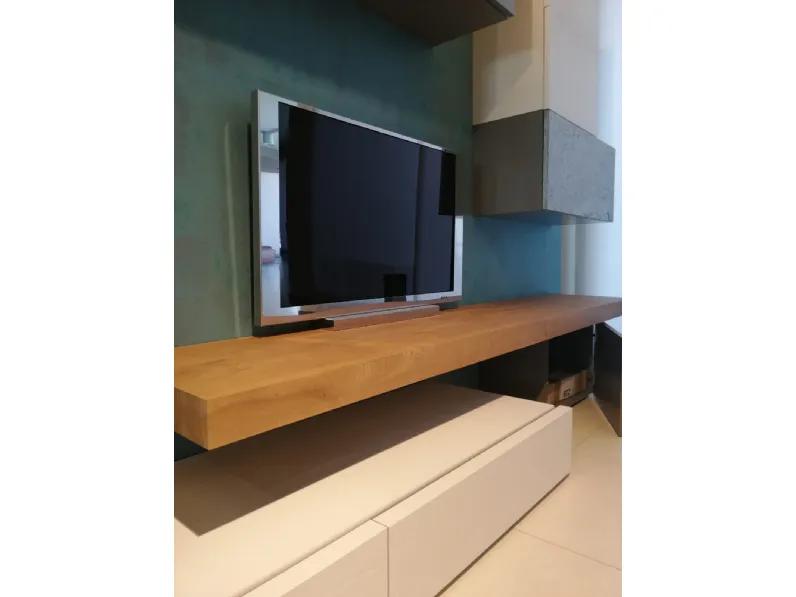 Soggiorno completo modello Horizon componibile di Mobilgam a prezzo Outlet