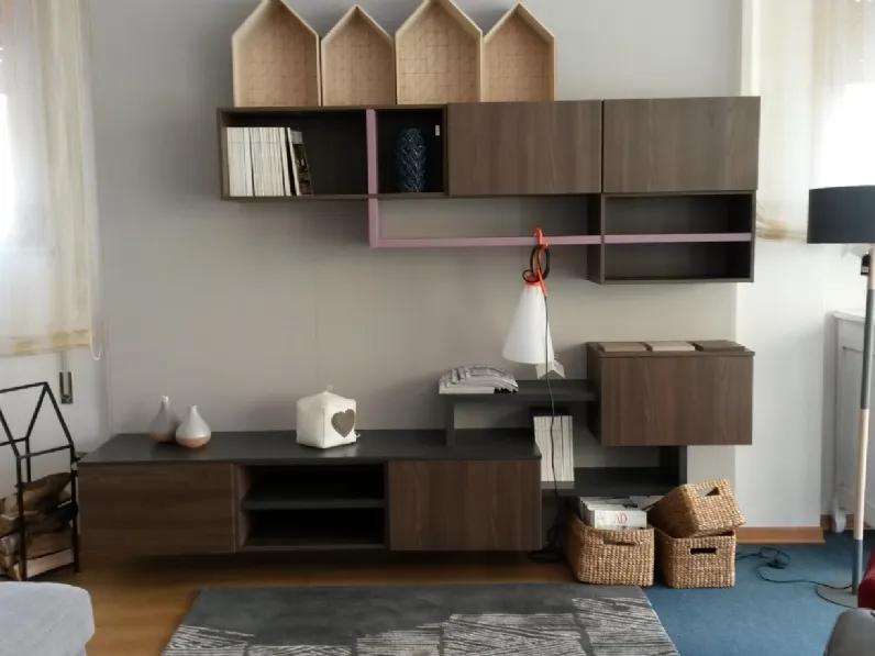 Parete attrezzata Mobilstella Living PREZZI OUTLET