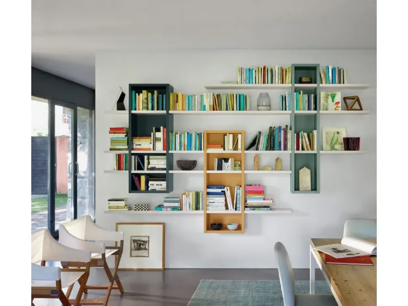 Libreria Modo m5c73 stile moderno di Sangiacomo scontata del 25%