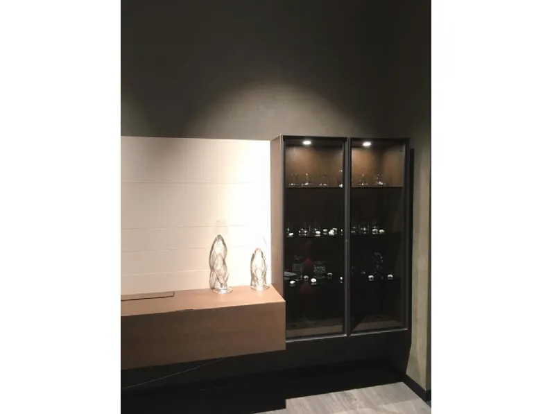 Parete attrezzata Olivieri in legno a prezzo Outlet
