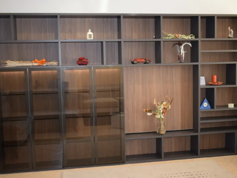 Soggiorno completo Logico26 di Orme in laminato opaco in Offerta Outlet