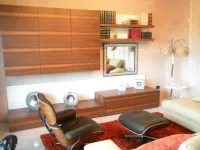 Parete attrezzata Parete legno noce Visentin in legno a prezzo Outlet