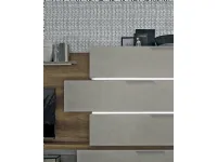 Parete attrezzata S005 Tomasella in laminato materico a prezzo Outlet