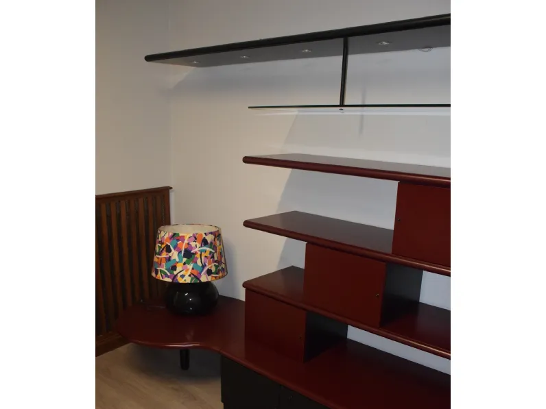 Mobile soggiorno modello Lorenzetti bordeaux di Sangiacomo a PREZZI OUTLET