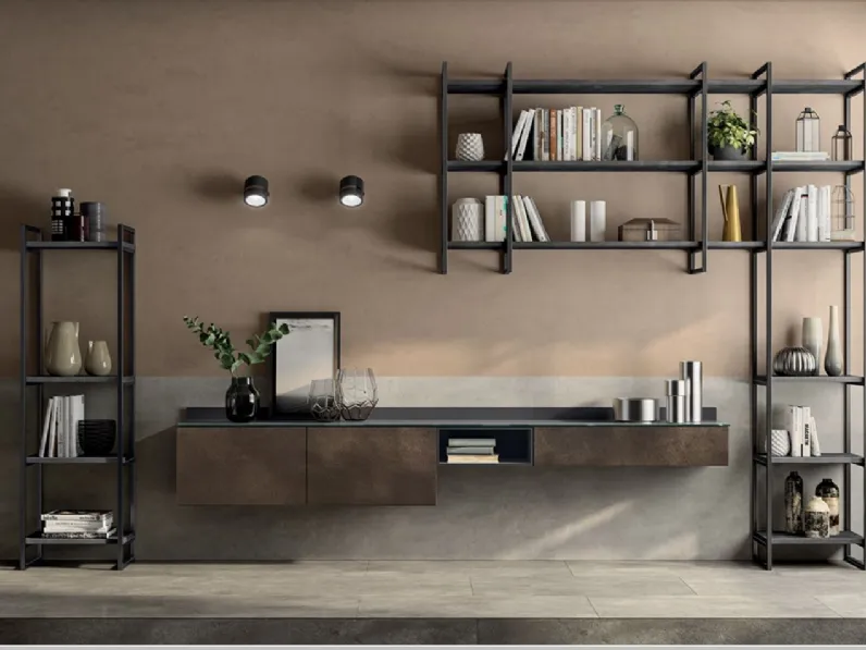 Parete attrezzata Scavolini Living liberamente PREZZI OUTLET