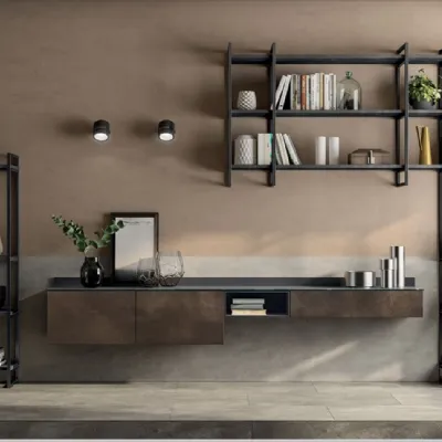 Parete attrezzata Scavolini Living liberamente PREZZI OUTLET