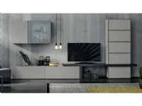 Parete attrezzata The  collection Tomasella in laminato materico a prezzo Outlet