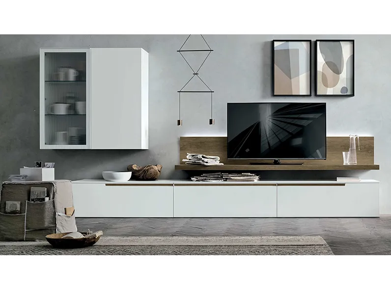 Parete attrezzata Tomasella in laccato opaco The  collection a prezzo Outlet