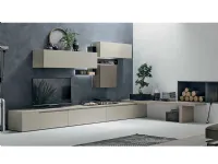 Parete attrezzata Tomasella in laminato materico in Offerta Outlet