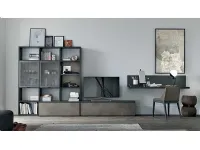 Parete attrezzata Tomasella in laminato materico The  collection in Offerta Outlet