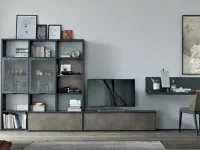 Parete attrezzata Tomasella in laminato materico The  collection in Offerta Outlet
