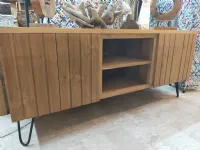 Porta tv per il living modello Teak linea vintage di Artigianale scontato
