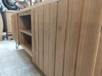 Porta tv per il living modello Teak linea vintage di Artigianale scontato