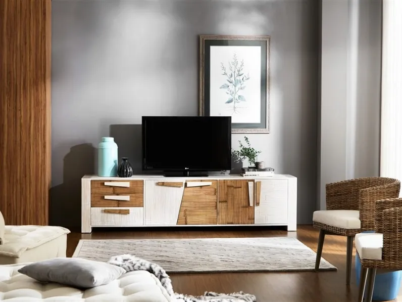 Porta tv Credenza miring Artigianale OFFERTA OUTLET