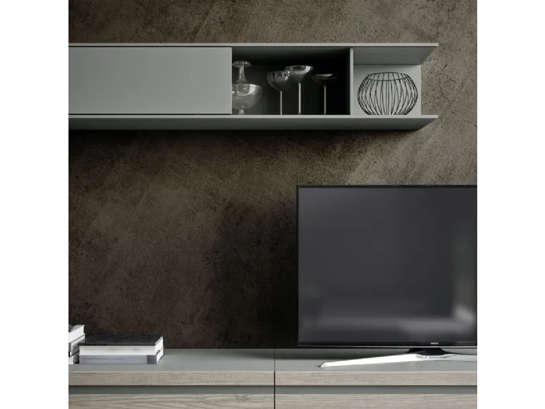 Parete attrezzata System day Orme in stile moderno a prezzo scontato