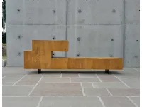 Porta tv in stile design Artigianale in legno Offerta Outlet