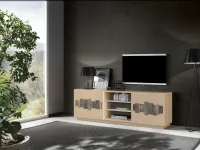 Porta tv in stile moderno Artigianale in legno Offerta Outlet