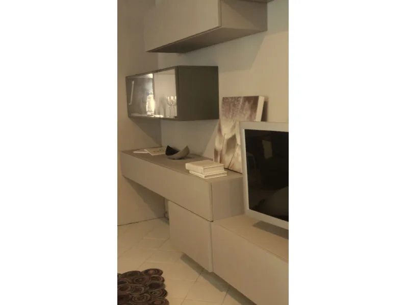 Parete attrezzata Logo lampo Sangiacomo in stile moderno a prezzo ribassato