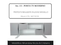 Porta tv Mirandola in legno Porta tv design art.115 in Offerta Outlet