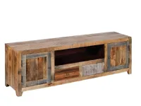 Porta tv Nuovi mondi cucine in legno Mobile basso portatv legno recicle in offerta    a prezzo scontato