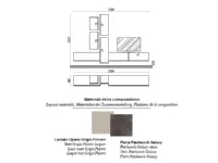 Parete attrezzata I-modulart 6 di Presotto scontata del 25%