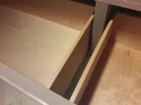 Composizione porta TV di Napol a prezzo scontato  in vero legno olmo perla