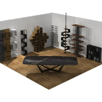 Composizione per il soggiorno modello Personalizzati di Cattelan italia in Offerta Outlet