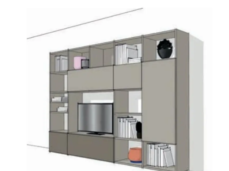 Mobile soggiorno modello Mdsl 312 di Md work a PREZZI OUTLET