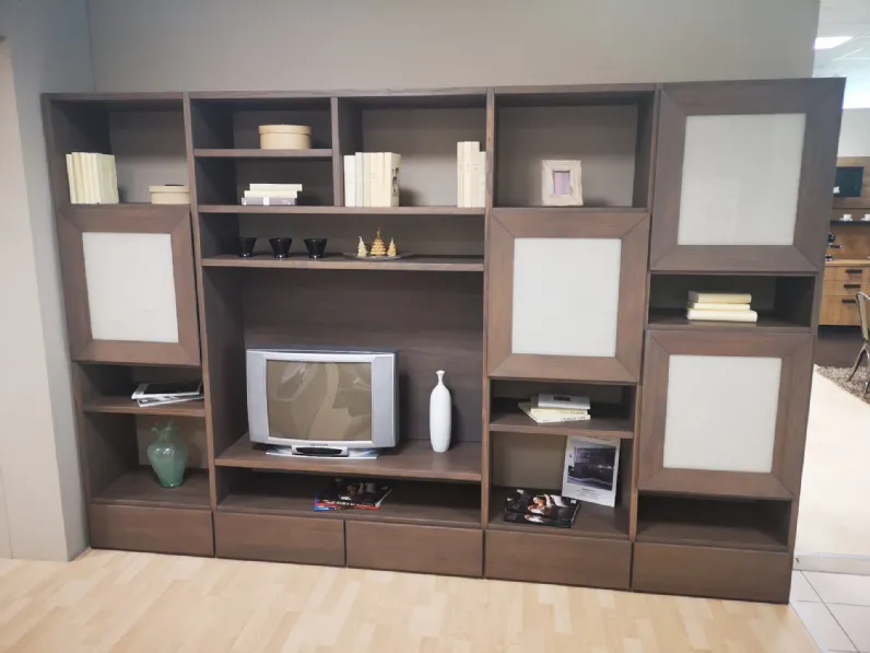 Soggiorno completo Wood di Grattarola in stile moderno a prezzi outlet