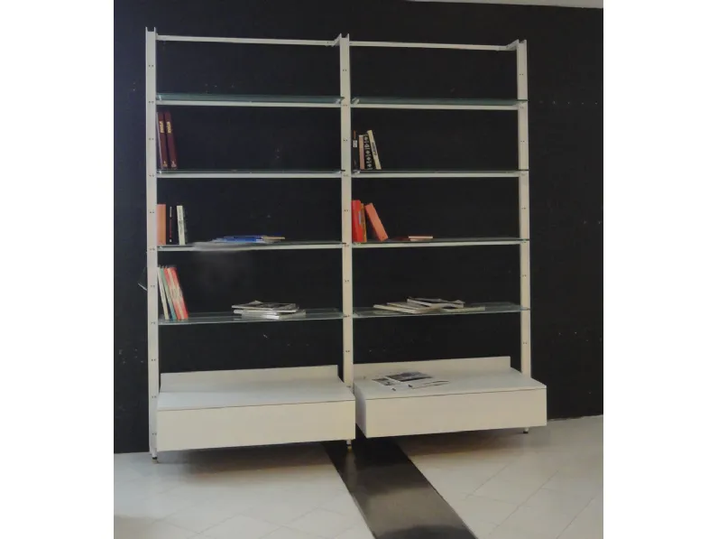 Soggiorno Desalto Libreria Vetro Librerie Moderno
