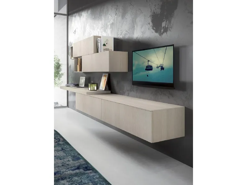 Parete attrezzata Mobile per televisione Mobil spa in stile moderno a prezzo scontato