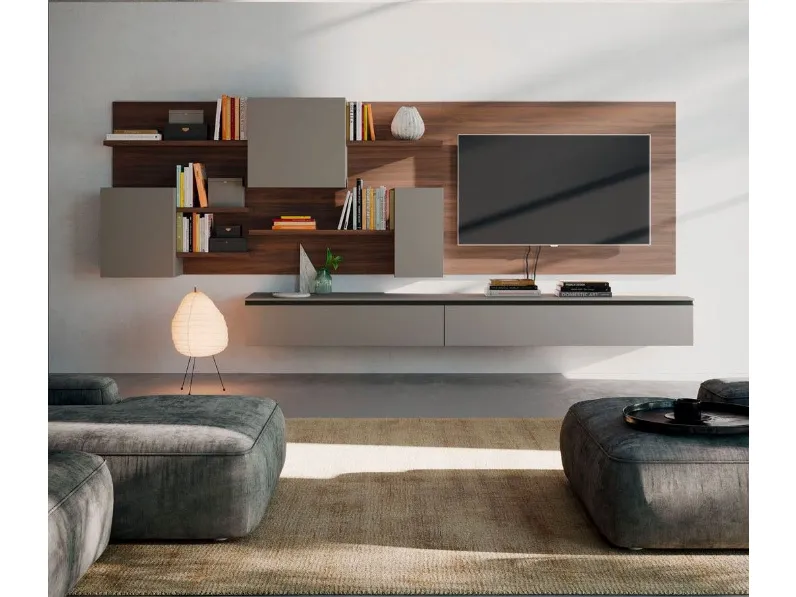 Parete attrezzata Light composizione 2 di Orme scontata del 30%