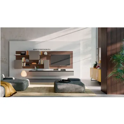 Parete attrezzata Light composizione 2 di Orme scontata del 30%