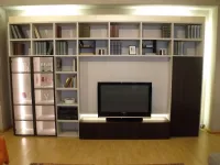 Libreria Liberia modo Sangiacomo in stile design con forte sconto