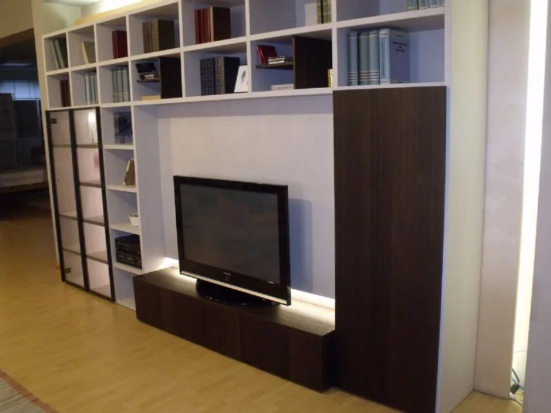 Libreria Liberia modo stile design di Sangiacomo in Offerta Outlet