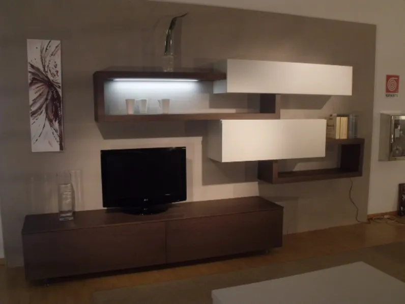 Soggiorno Sangiacomo Living system lampo Legno Pareti attrezzate Moderno