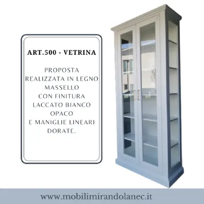 Vetrinetta Art.500-vetrina in legno Mirandola in legno in Offerta Outlet